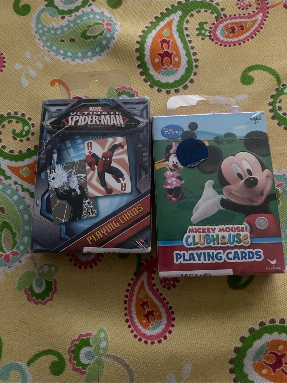 Marvel Spider-Man Playing Cards - Red, Blue, Black Packaging